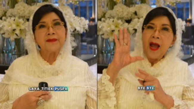 Ucapan Selamat Lebaran dan 'Bye Bye' Jadi Perpisahan Titiek Puspa kepada Para Penggemar